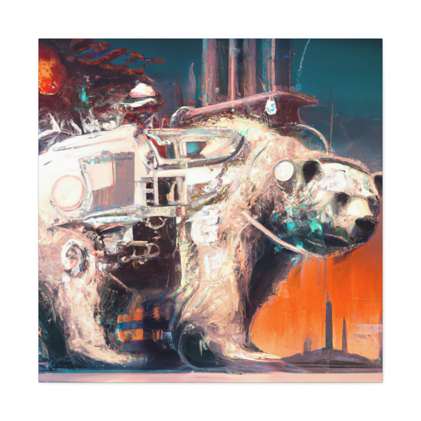 Polar Bear Mechanical Maker - Canvas