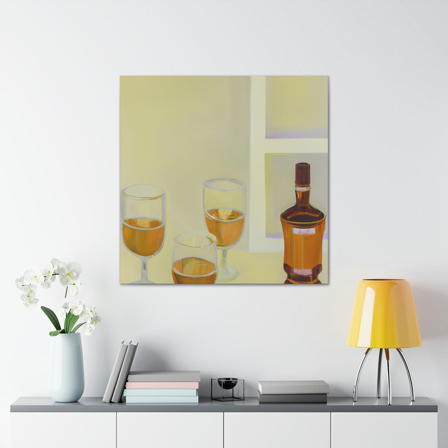 "Alcoholic Art Reflection" - Canvas