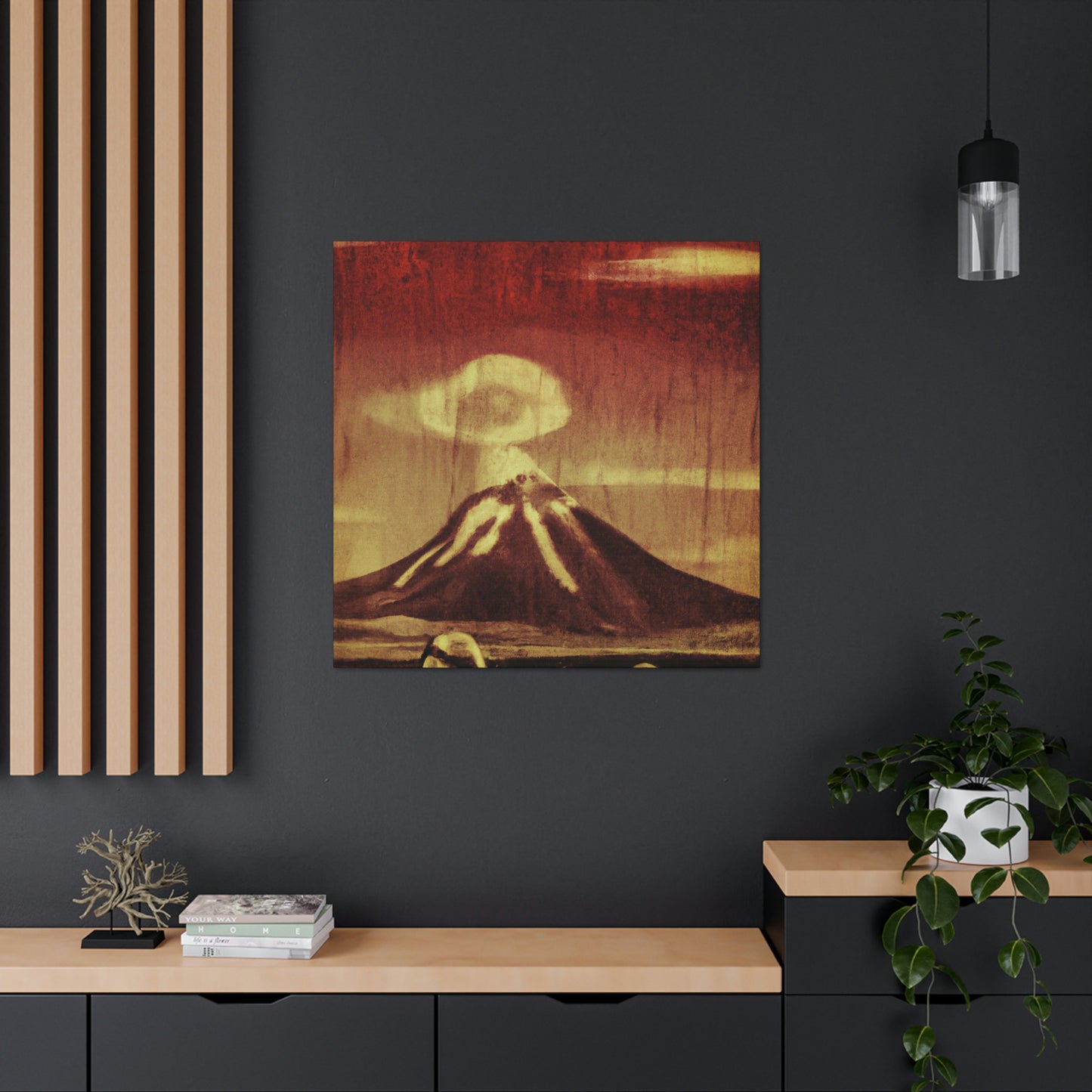 Volcano Burst of Color - Canvas