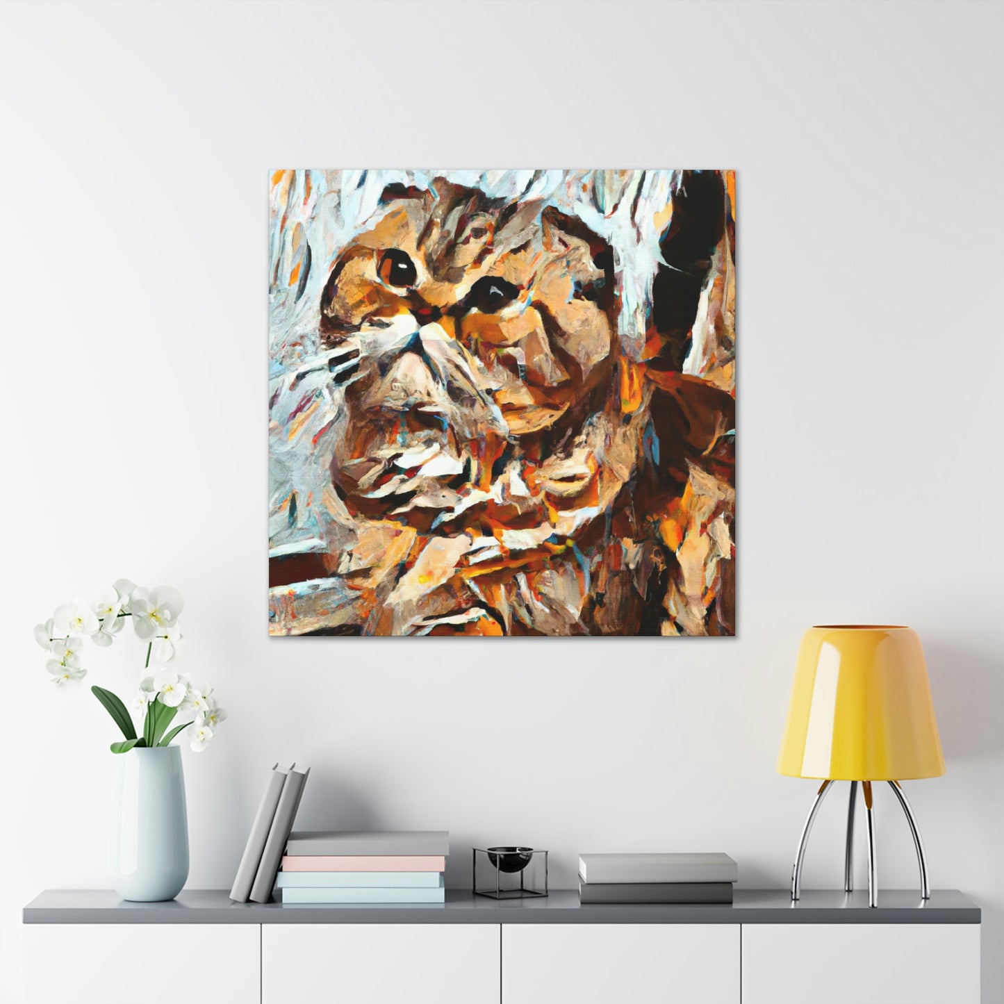 Scottish Fold Abstraction - Canvas