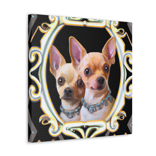 "Chihuahua Deco Dream" - Canvas