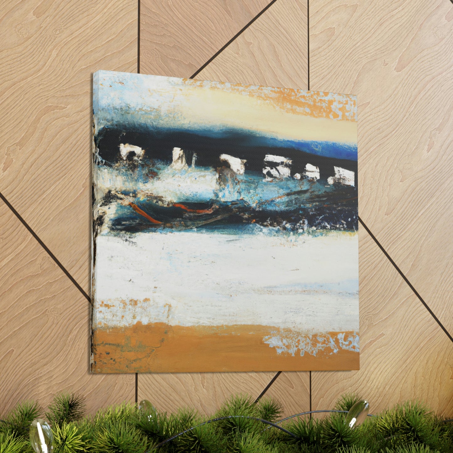 "Tides against the Seawall" - Canvas