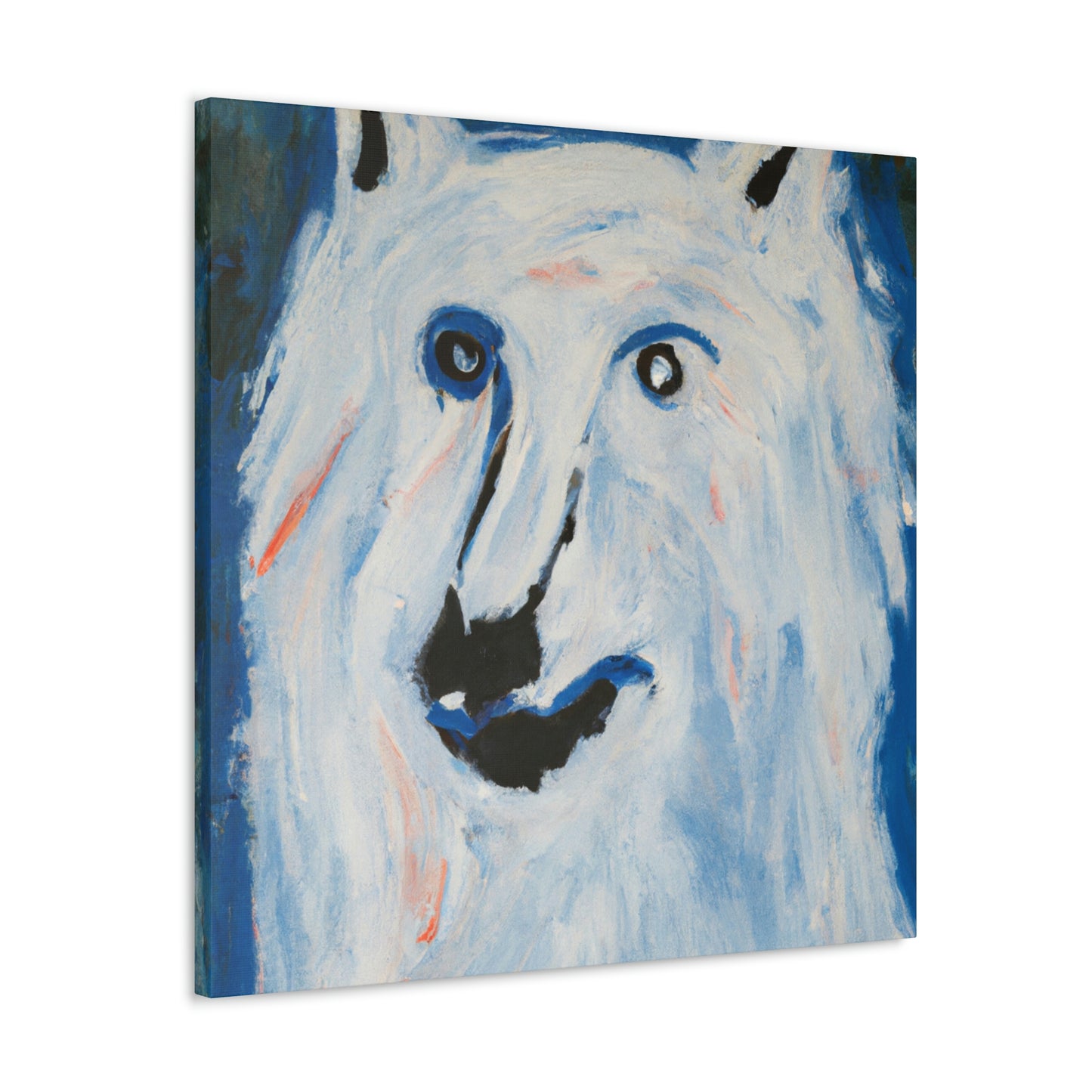 "Arctic Wolf's Silence" - Canvas