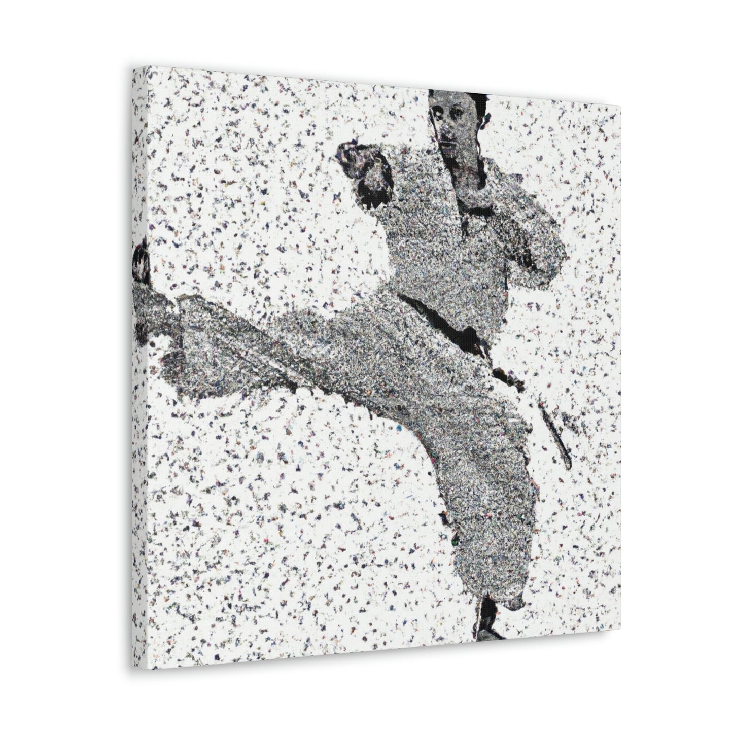 Fists of Fury Pointillism - Canvas