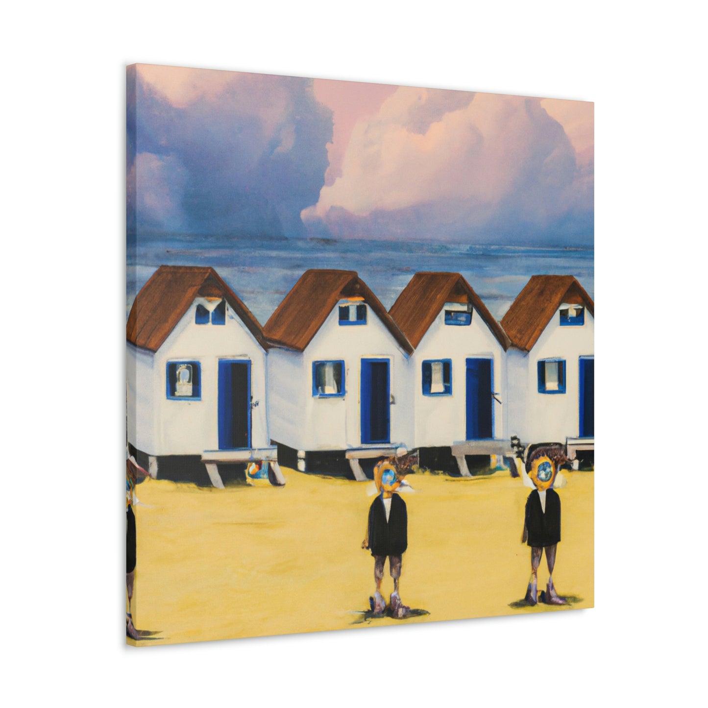 Surreal Seaside Cottages - Canvas