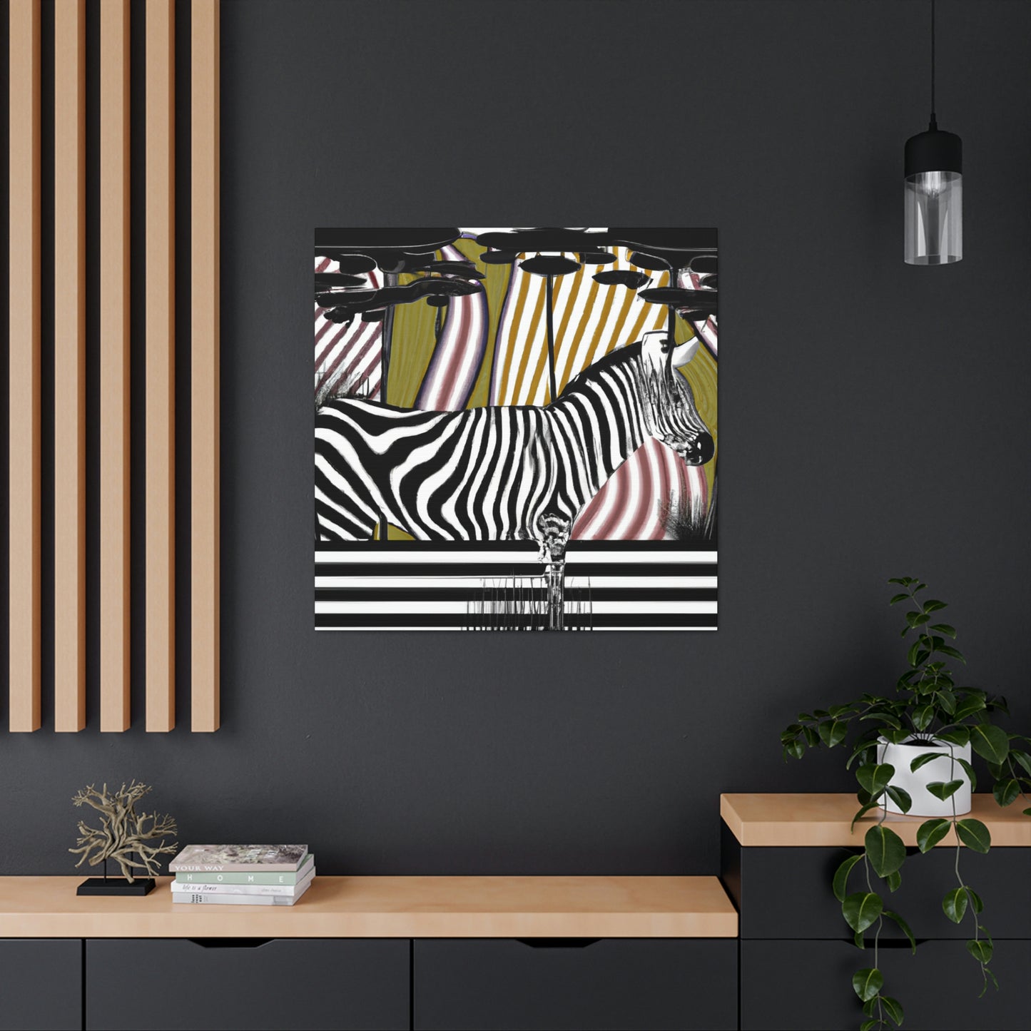 "Zebra Striped Splendor" - Canvas