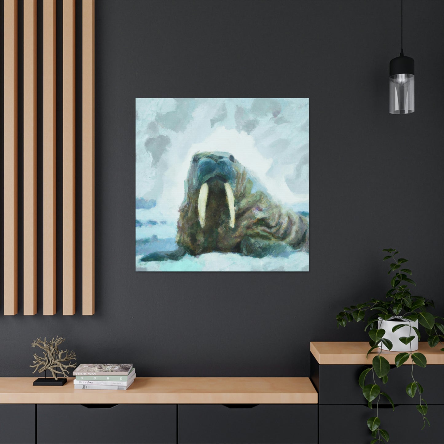 "Walrus in Expressionism" - Canvas