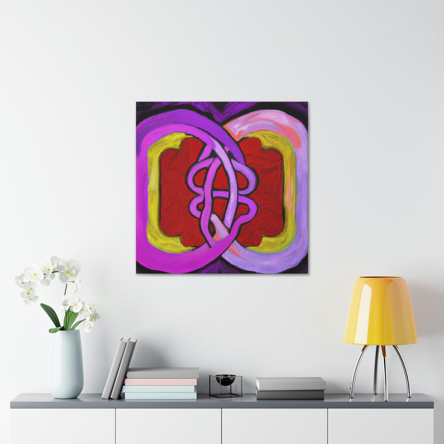 Two Hearts Interlocked - Canvas