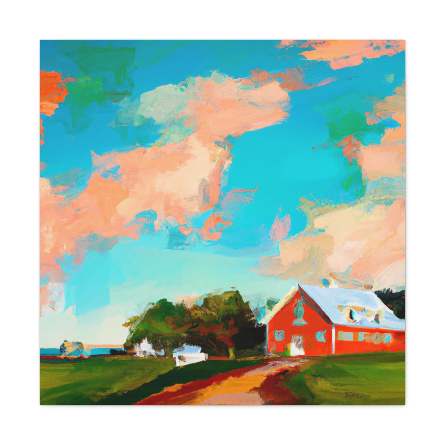 "Homestead at Sunrise" - Canvas