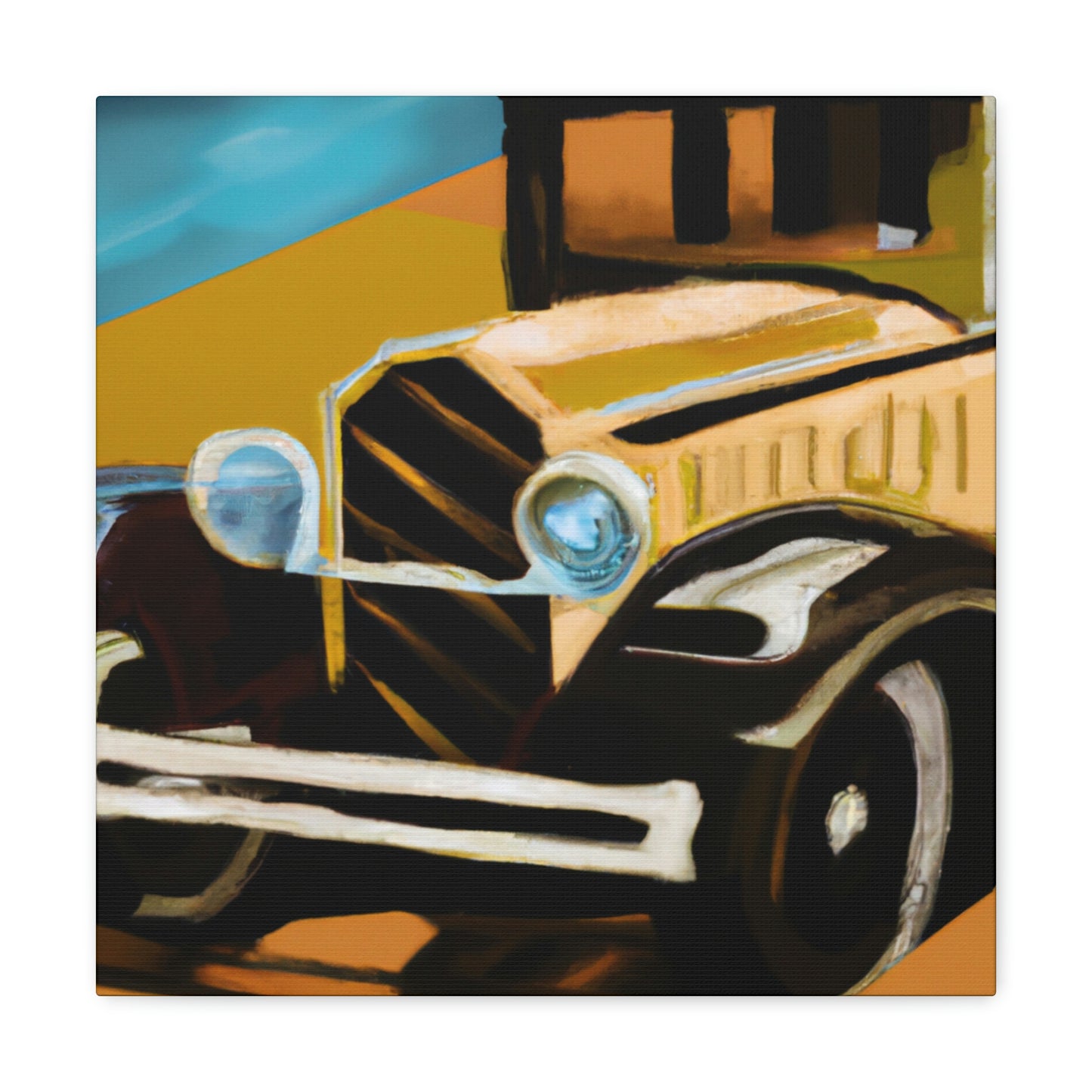 "Automobiles of the 20s" - Canvas