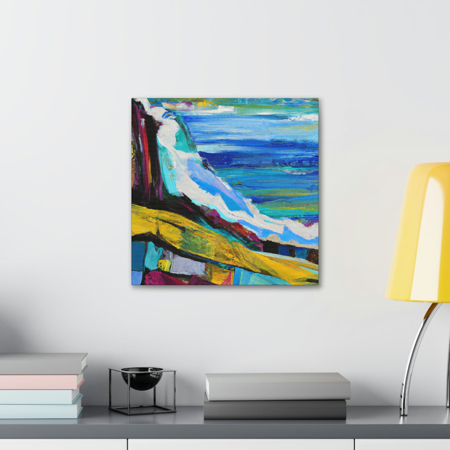 "Surging Seaside Sunset" - Canvas