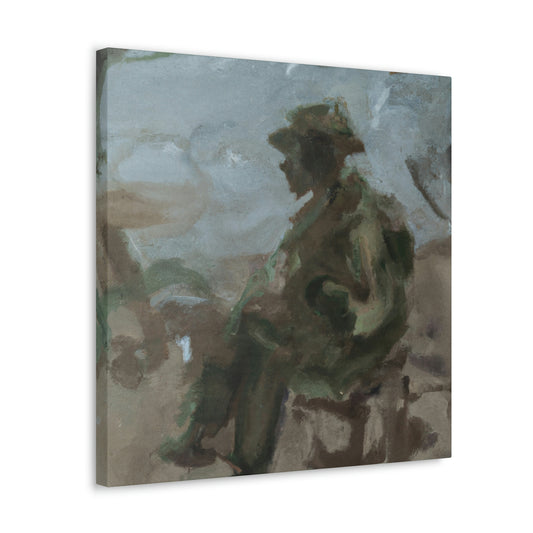 "Artilleryman in Motion" - Canvas