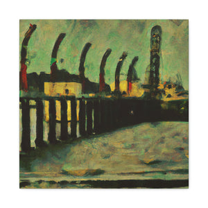 Pier at Nightfall - Canvas