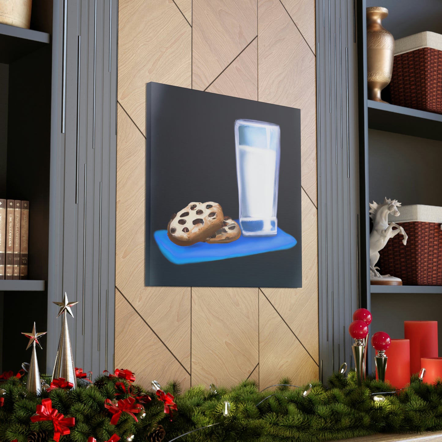 "Comforting Milk & Cookies" - Canvas