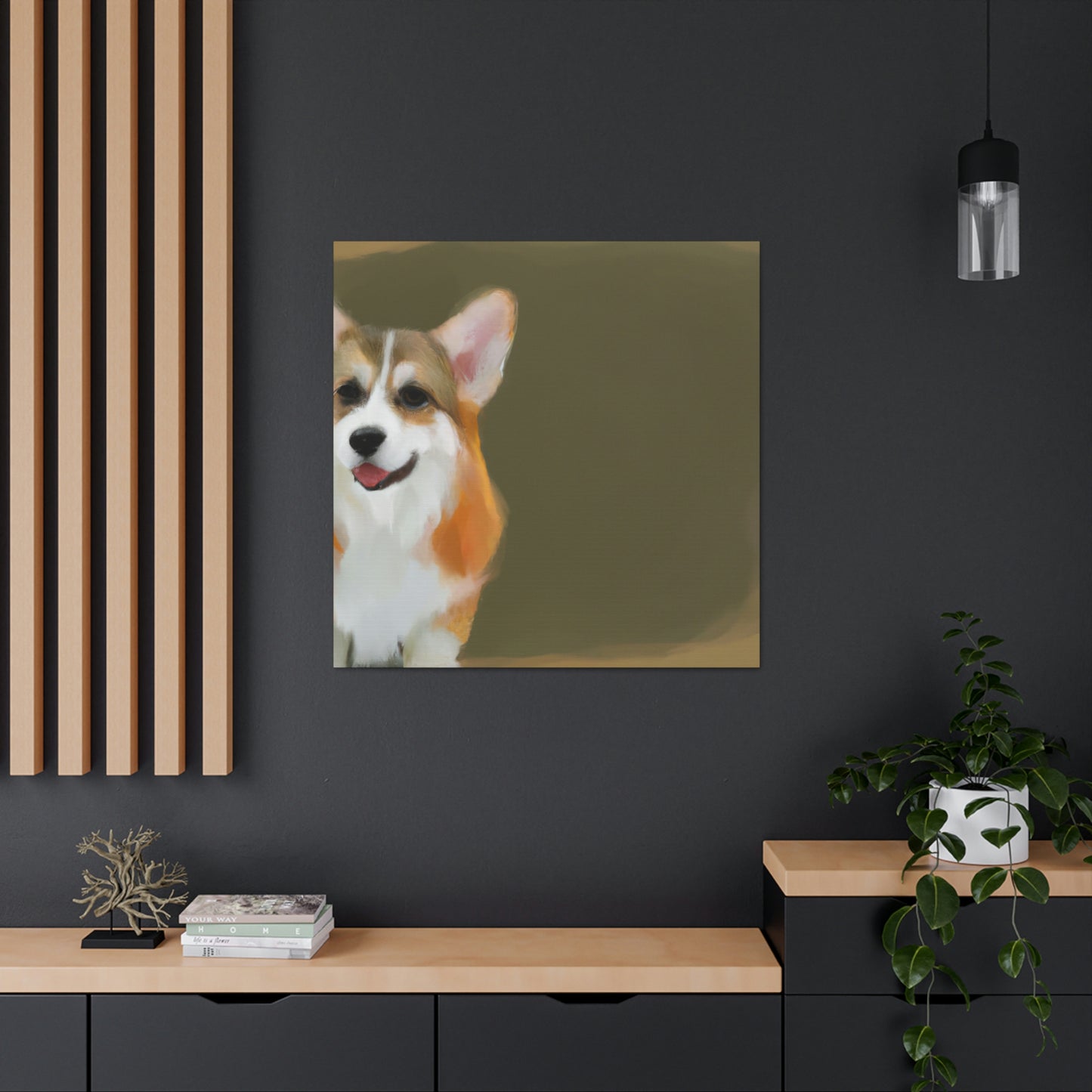 "Companionship of Corgis" - Canvas