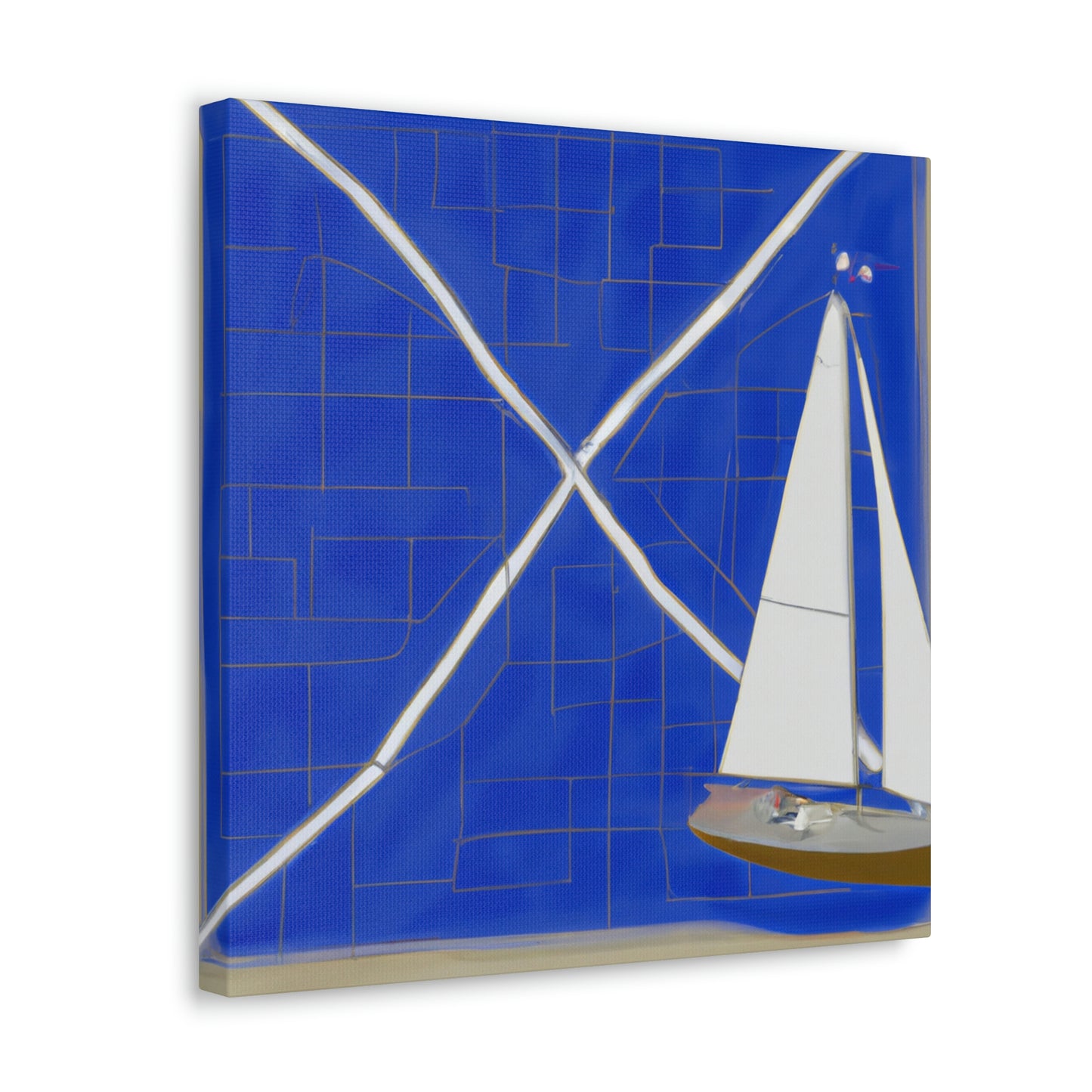 Nautical Minimalism Chart - Canvas