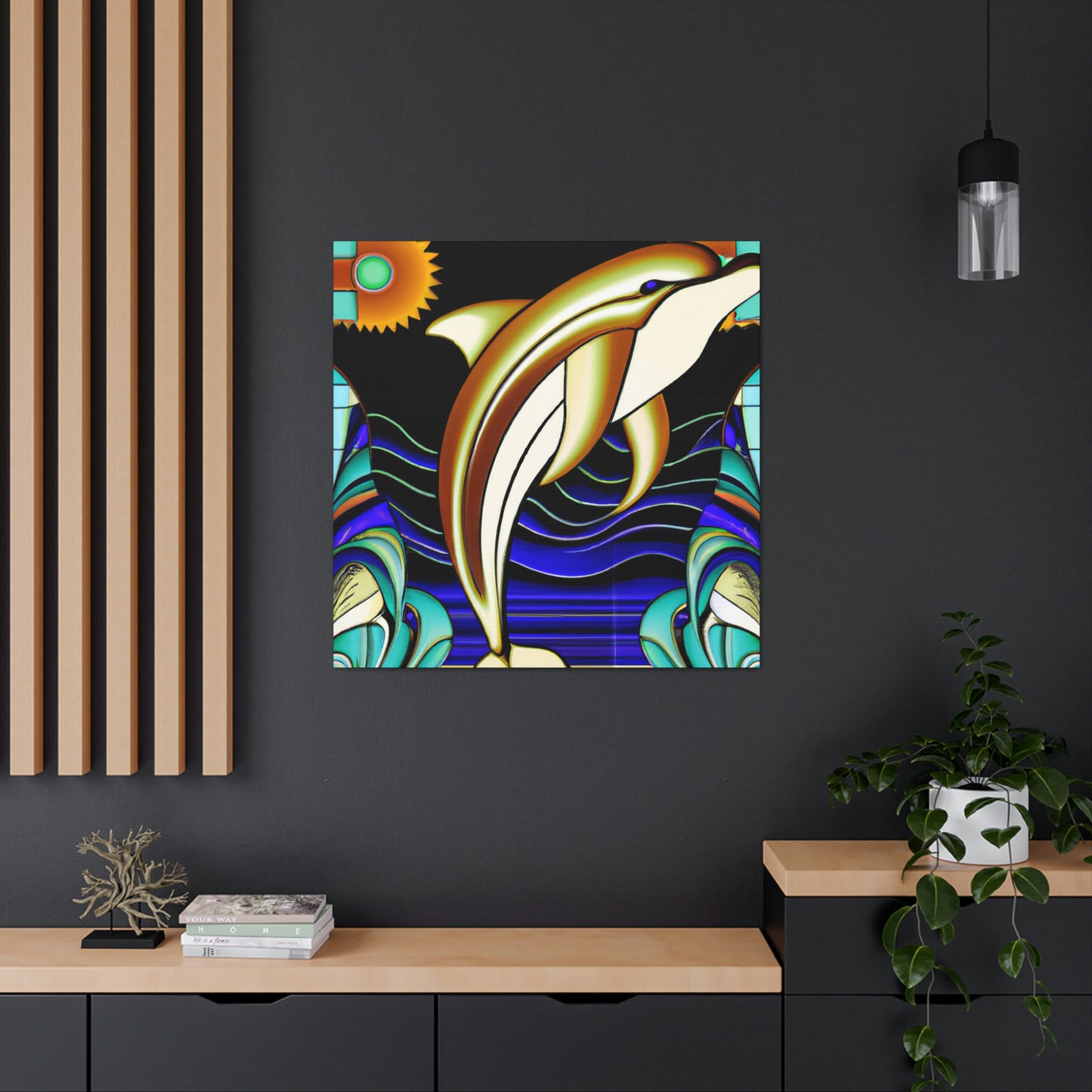 "Dance of the Dolphins" - Canvas