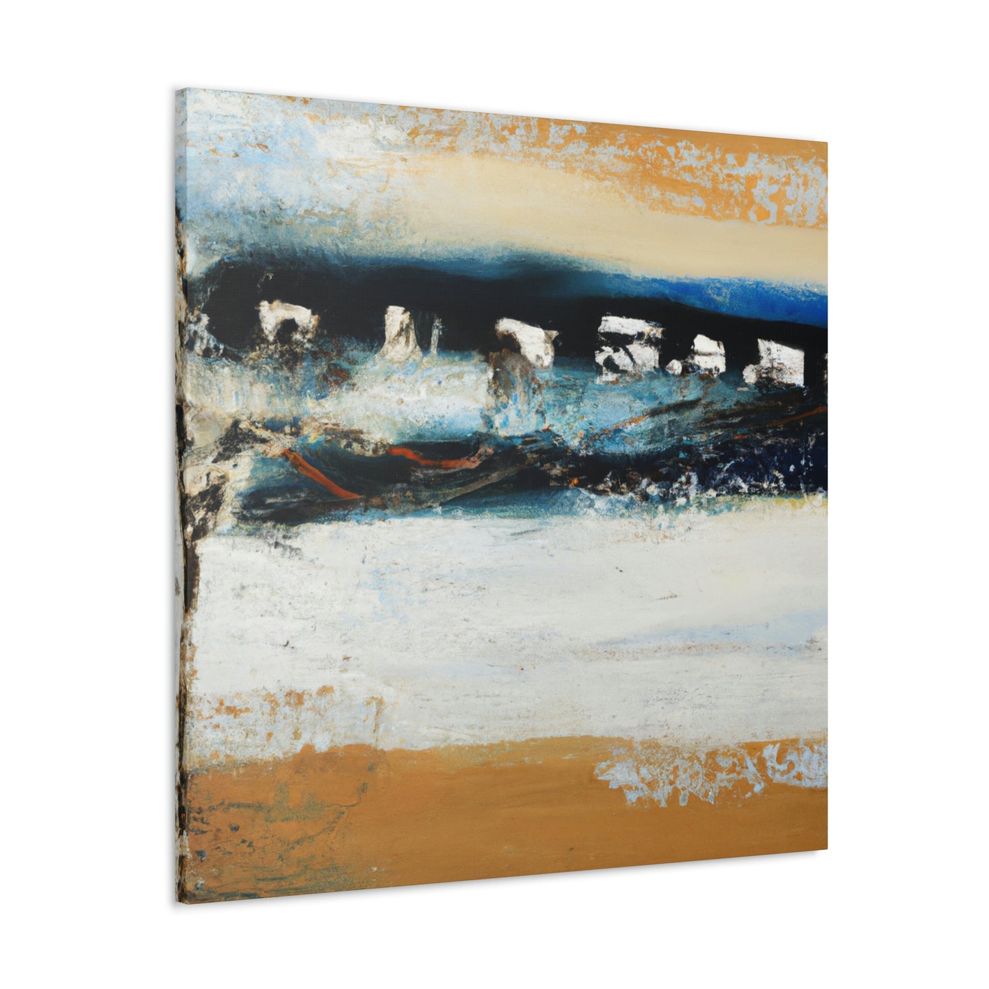 "Tides against the Seawall" - Canvas