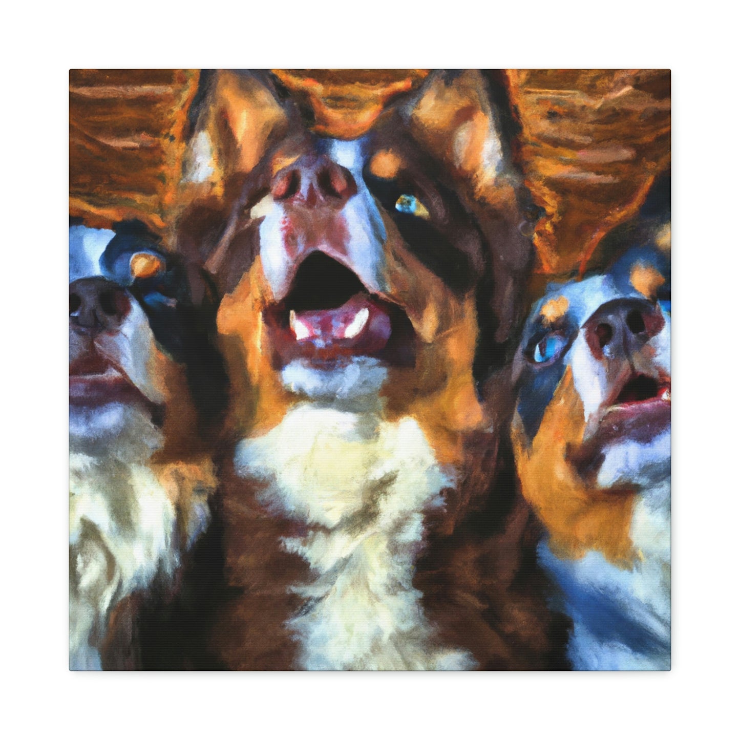 Aussie Shepherd Majesty - Canvas