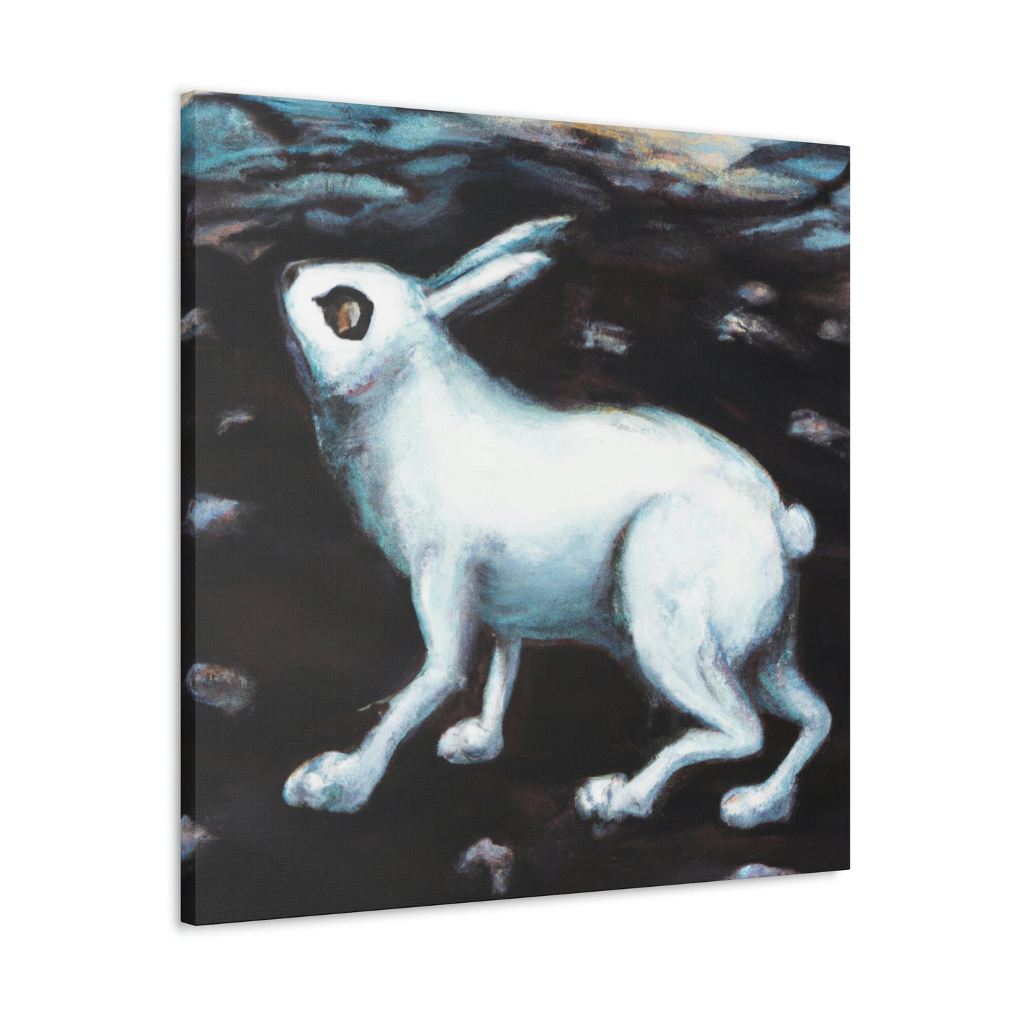 "Arctic Hare in Snow" - Canvas