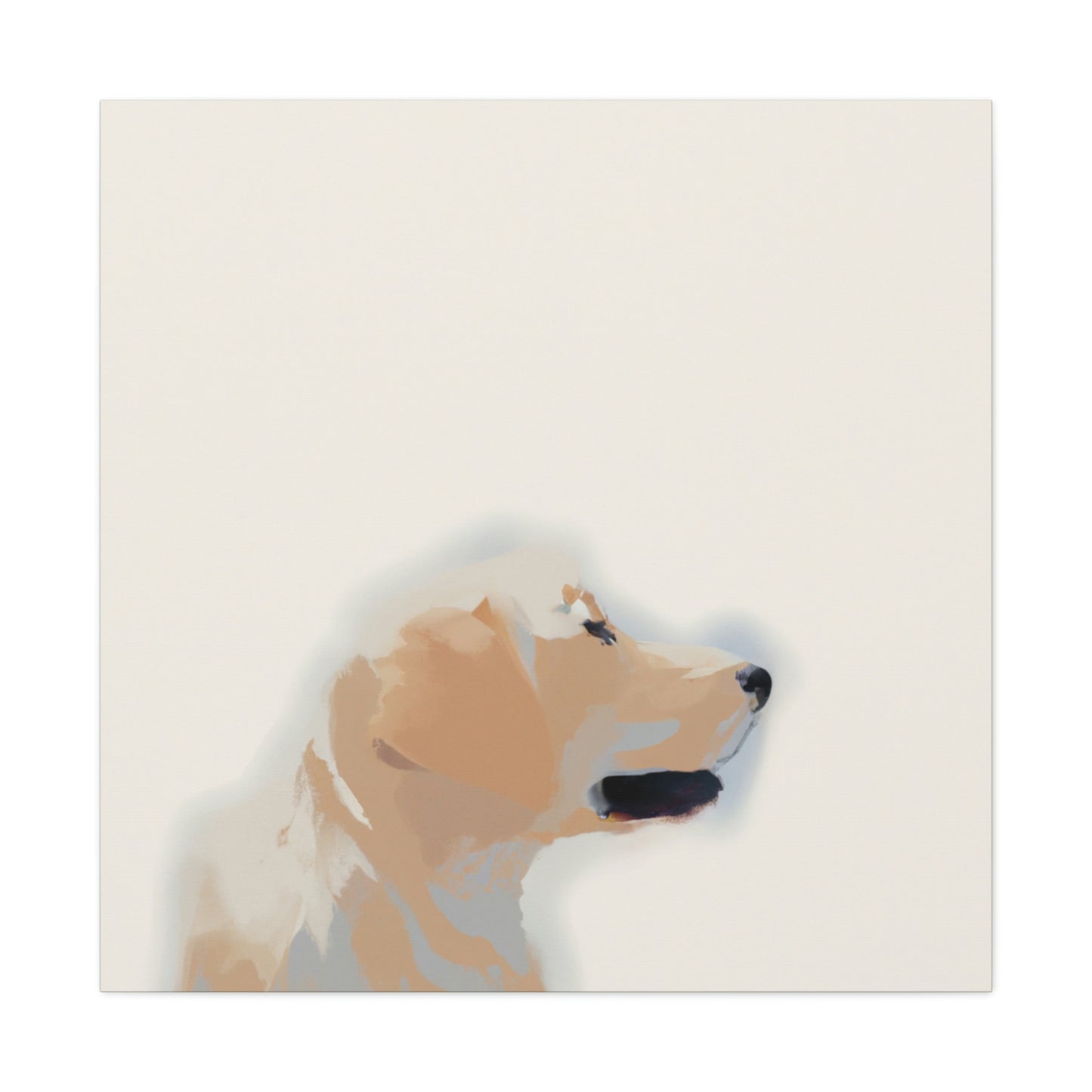 "Golden Retriever Minimalism" - Canvas