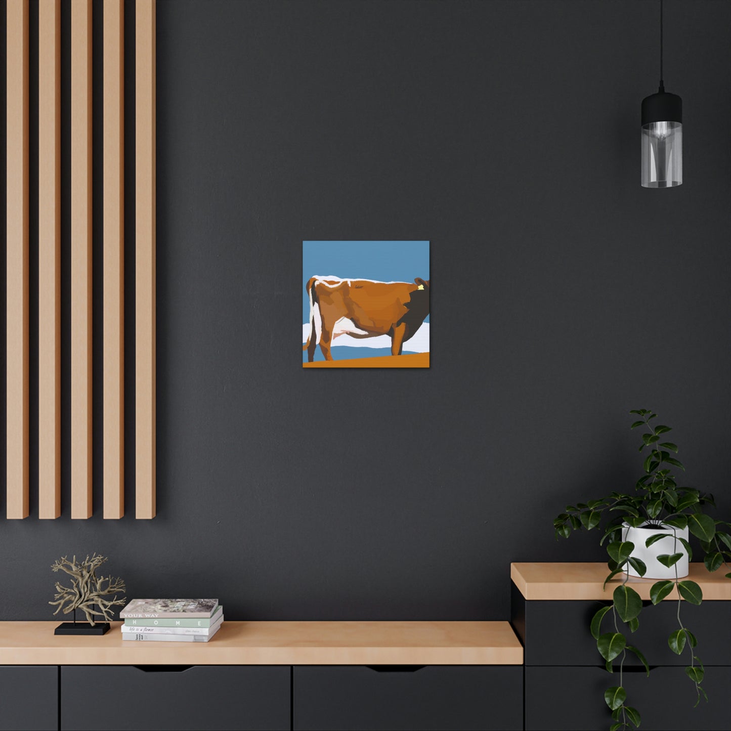 "Jersey Cow Contemplation" - Canvas