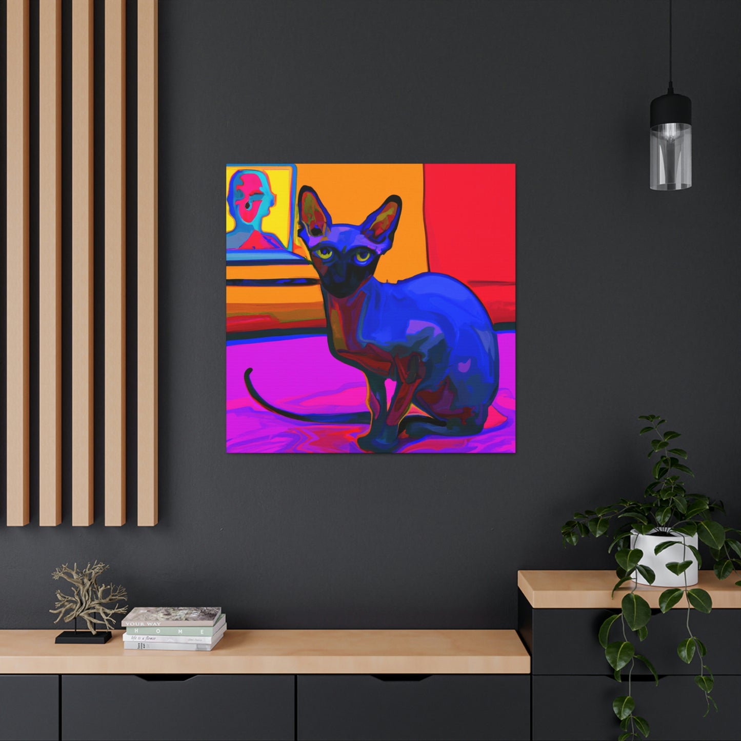 Sphynx in Fauvism - Canvas