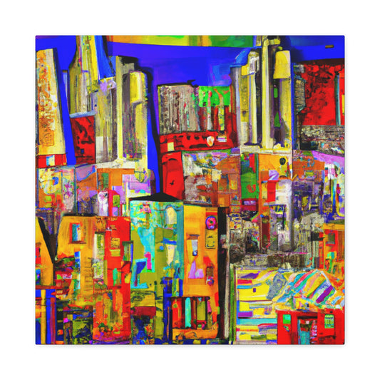 Urban Street Panorama - Canvas