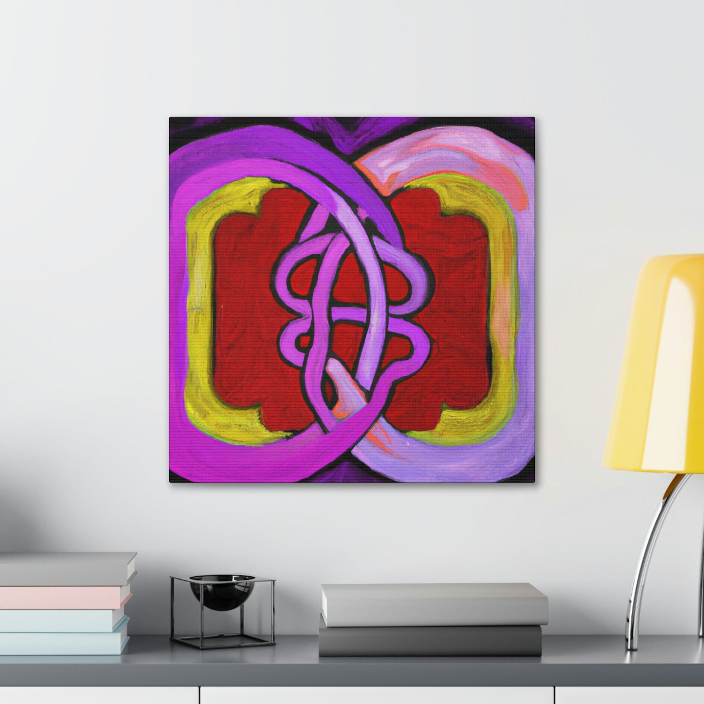 Two Hearts Interlocked - Canvas