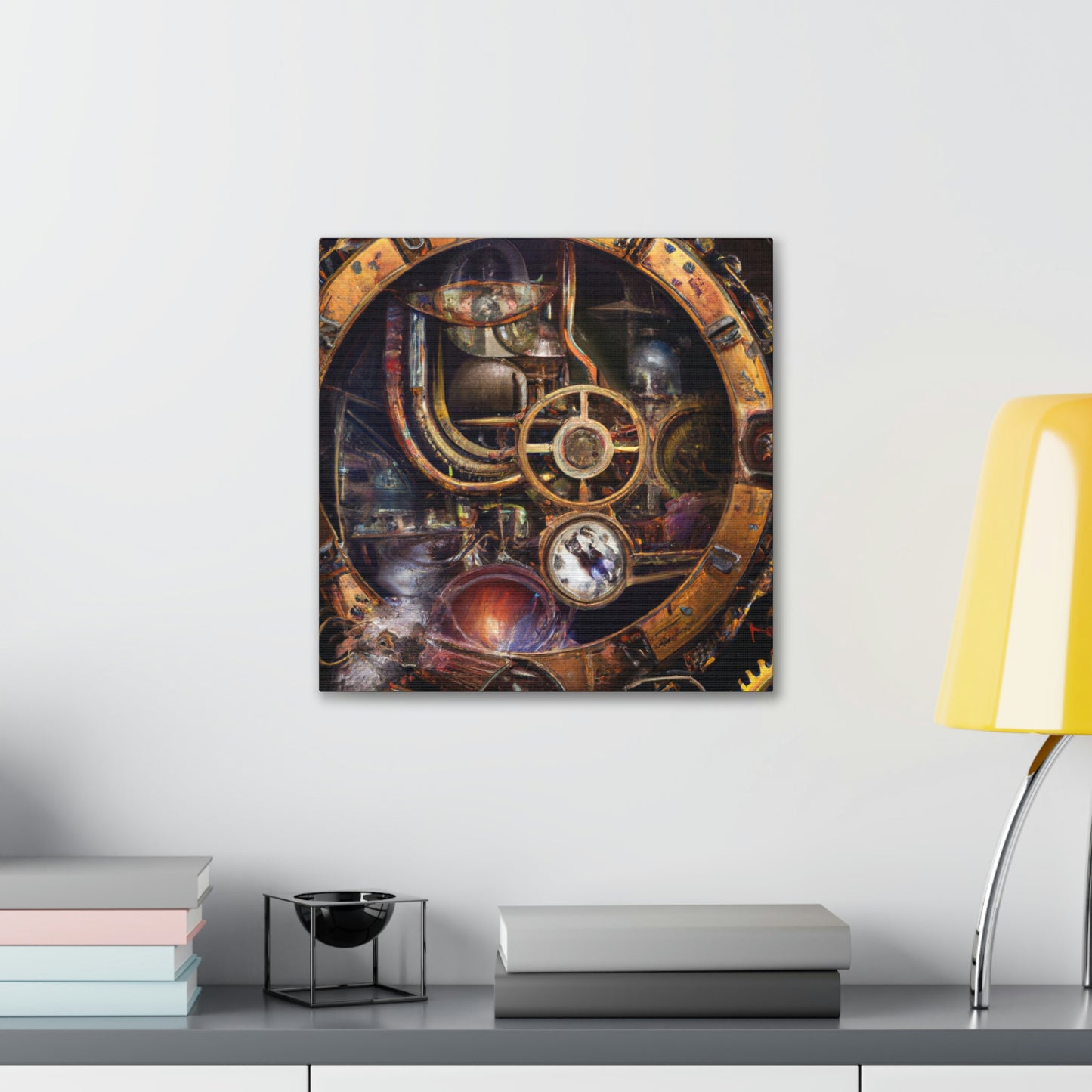 "Clockwork Dreams Unfold" - Canvas