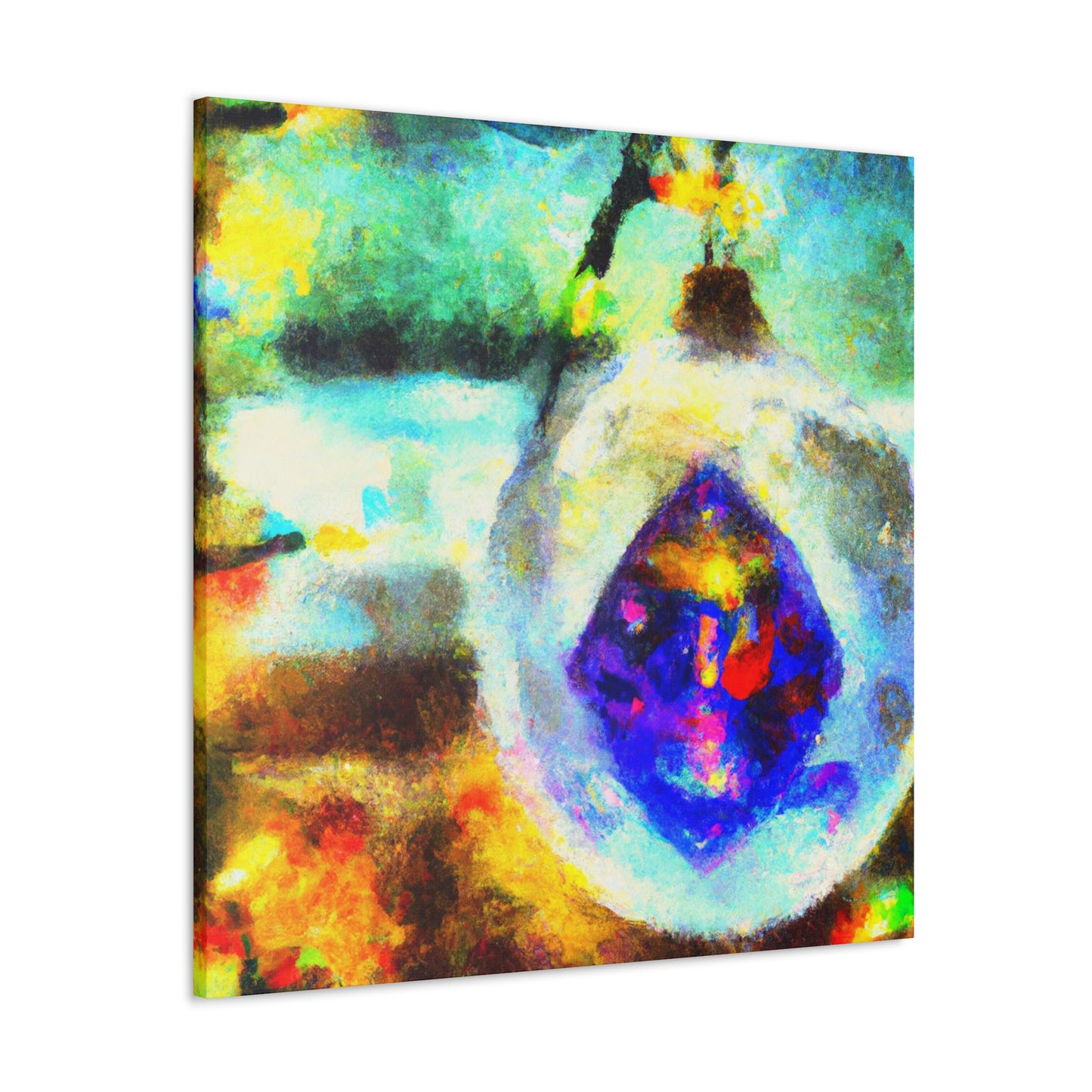 "Glimmering Christmas Ornament" - Canvas