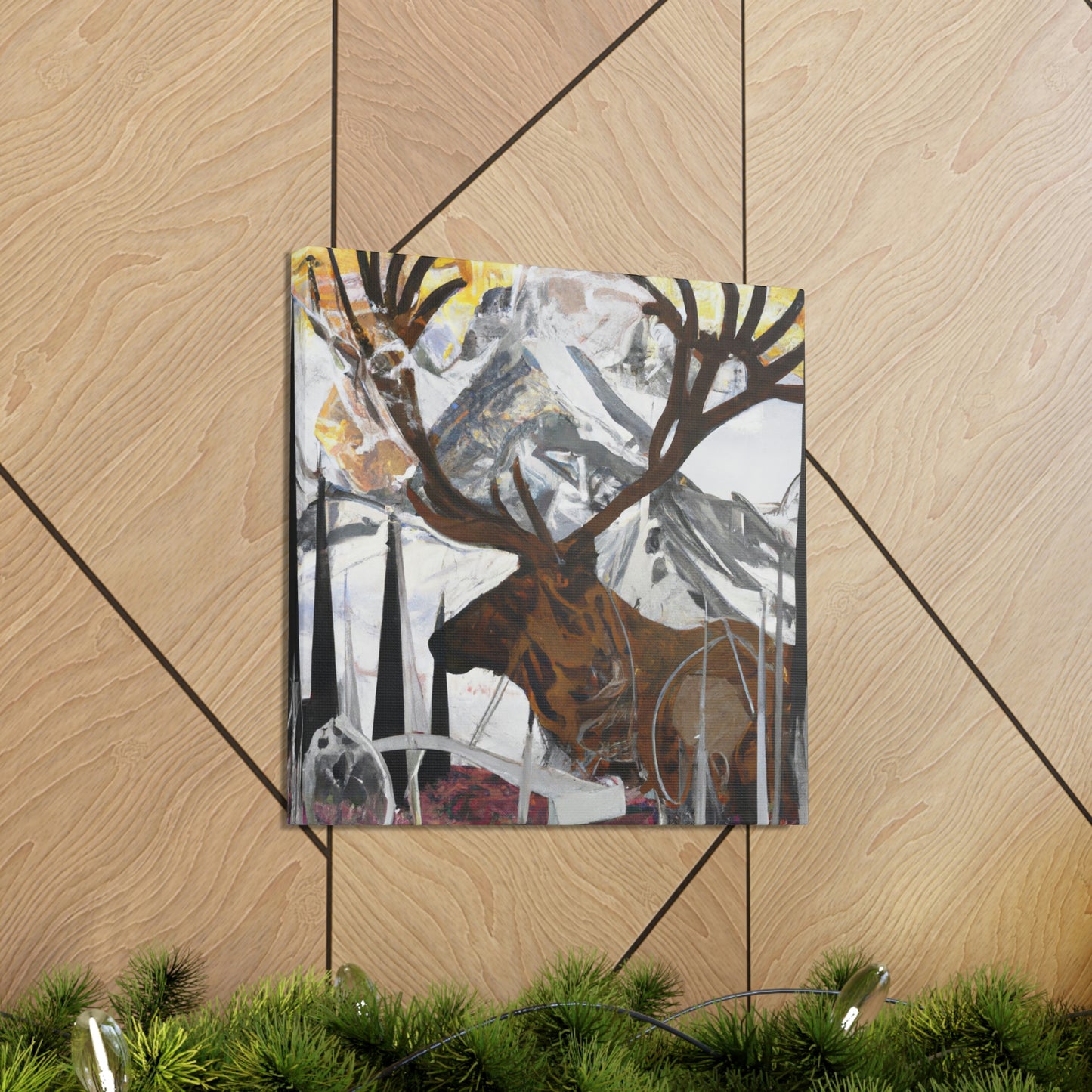 Elk of Art Deco - Canvas