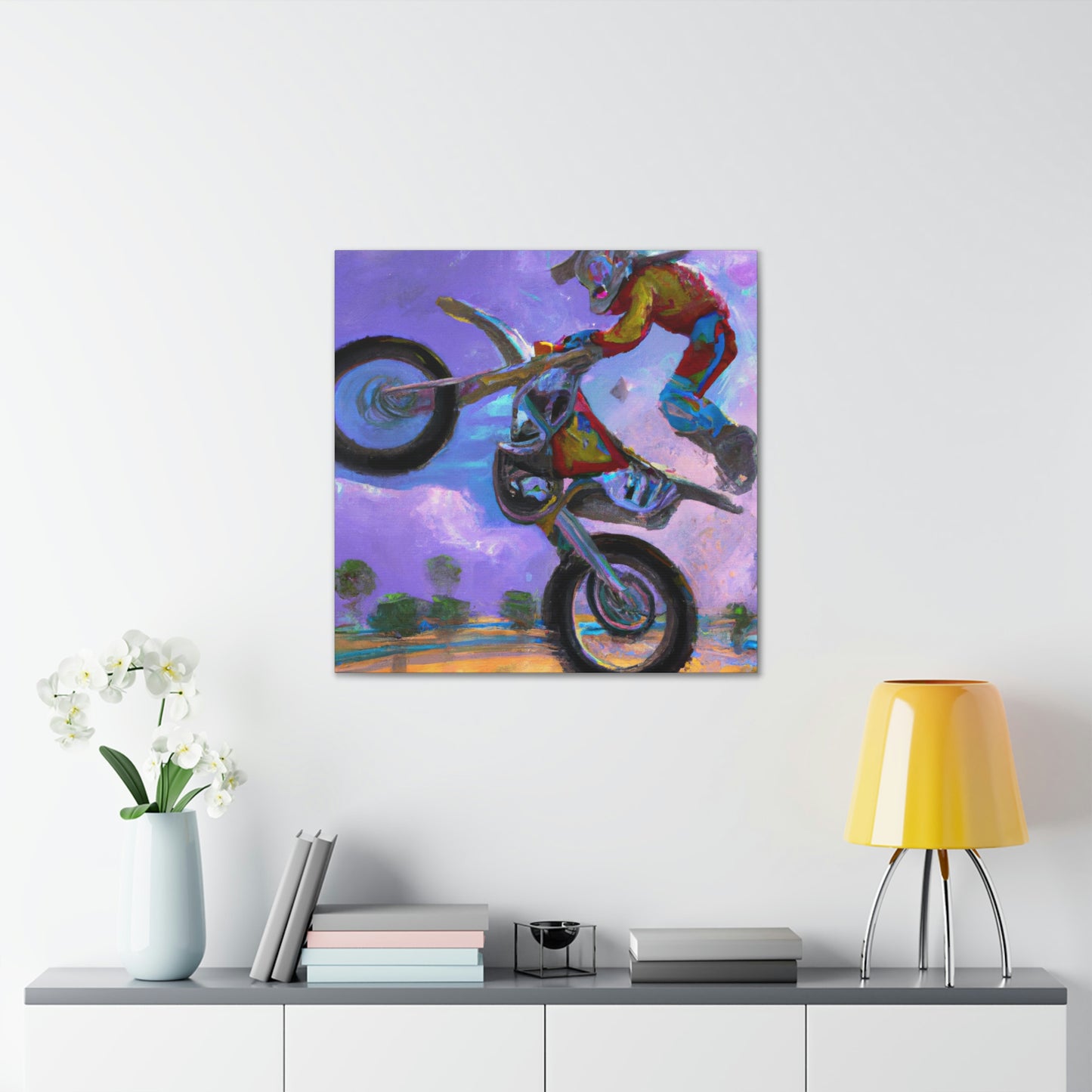 Motocross Mystic Madness - Canvas