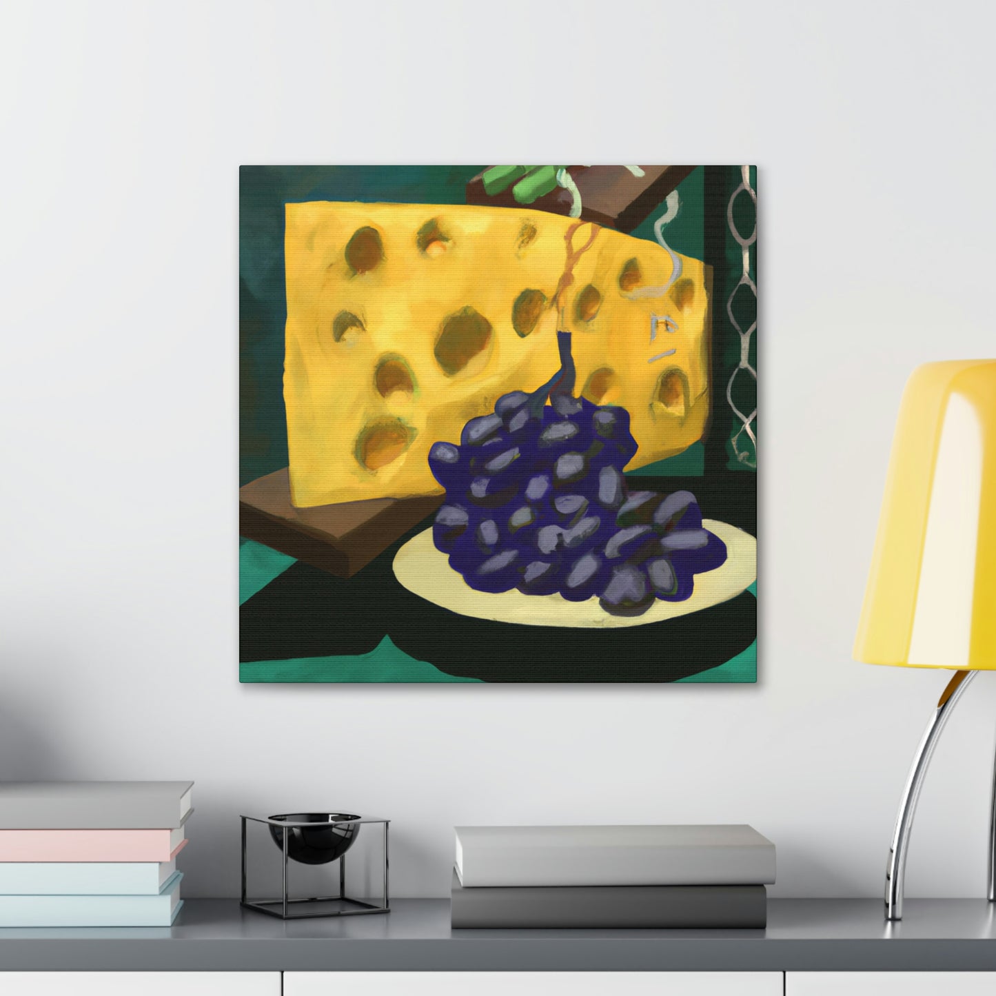 Cheese and Grapes Pop - Canvas