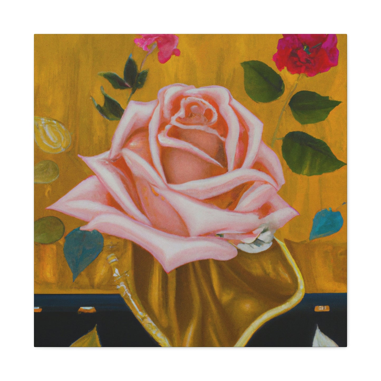 Rose in Radiance. - Canvas