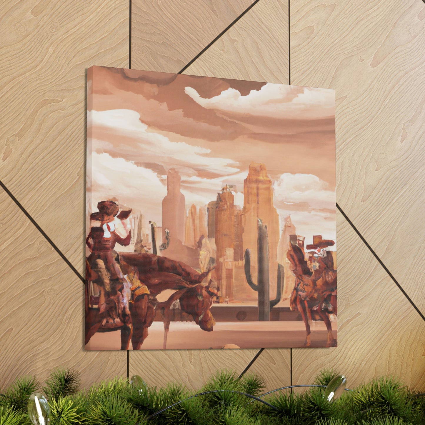 Modern Western Desertscape - Canvas