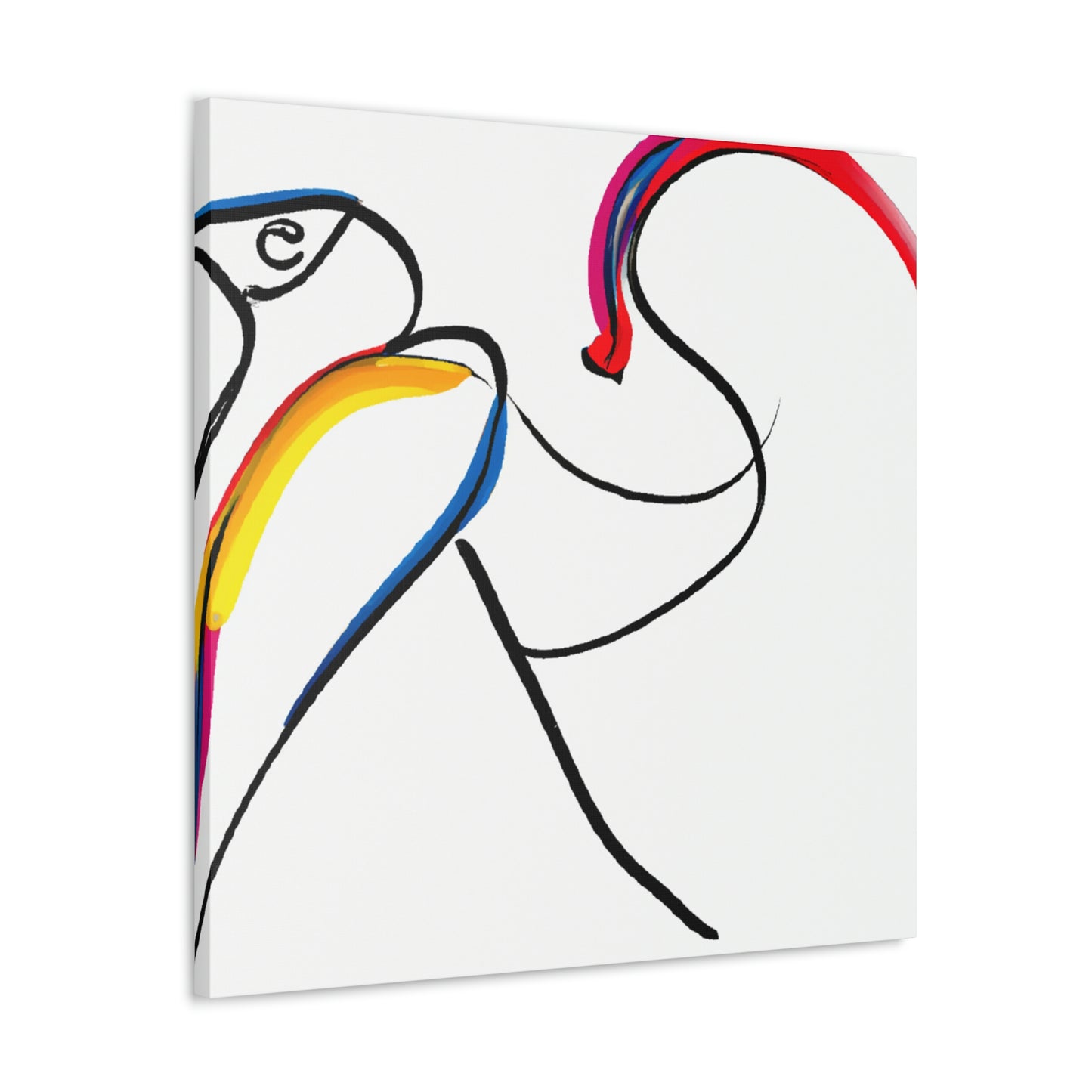 "Macaws in Minimalism" - Canvas