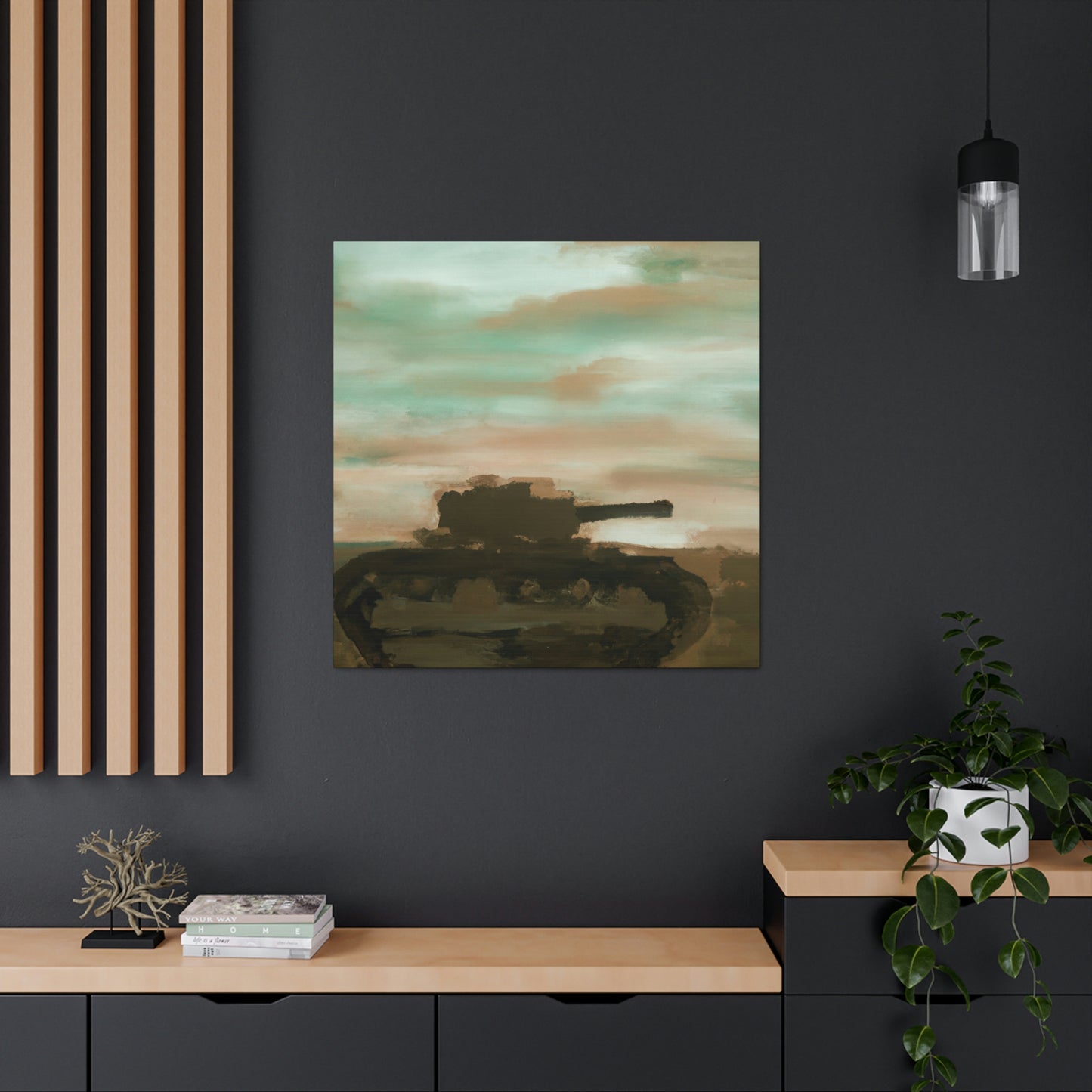 Tank in Abstract Form - Canvas