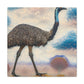 "Emu in Pointillism" - Canvas