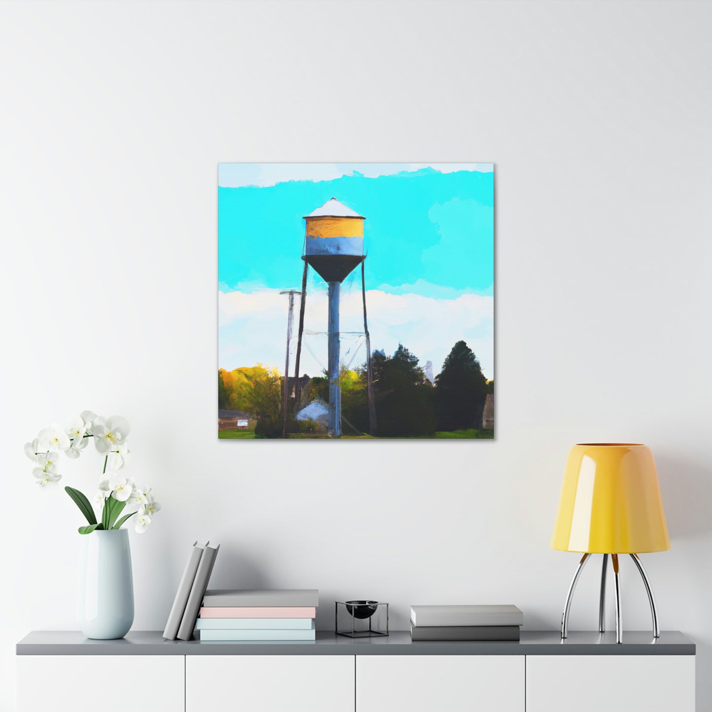 Aquatic Tower Wonder - Canvas