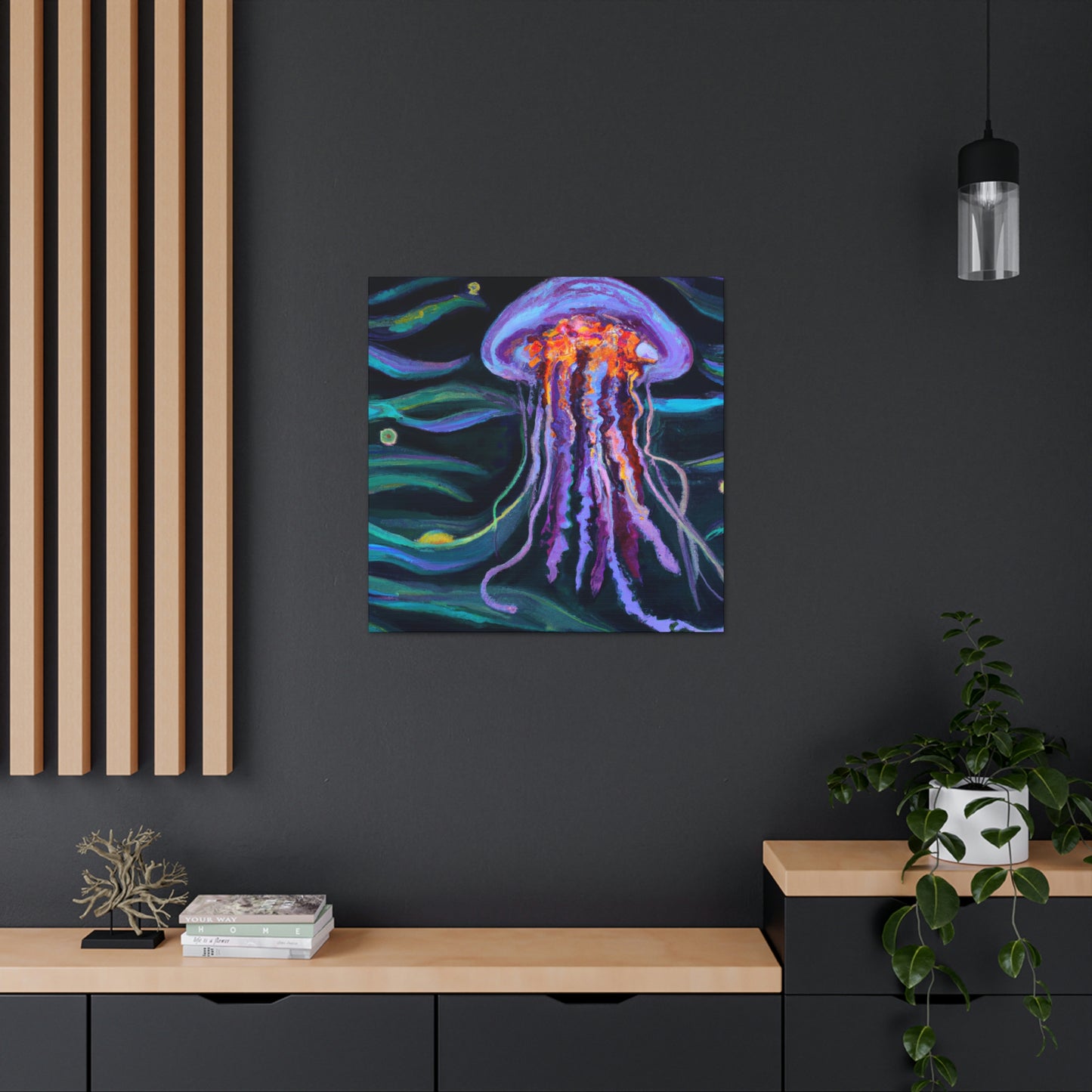 "Jellyfish Dream Streams" - Canvas