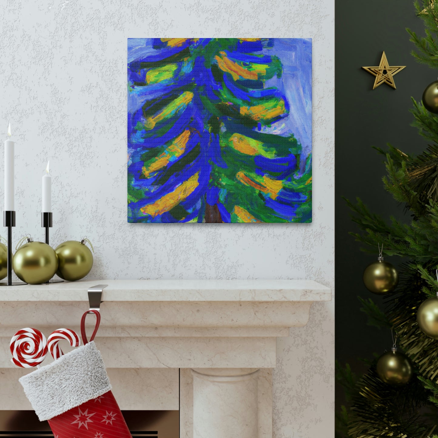 "Spruce Tree Expressionism" - Canvas