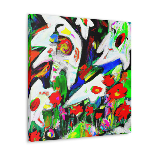 "Love in Breezy Blooms" - Canvas