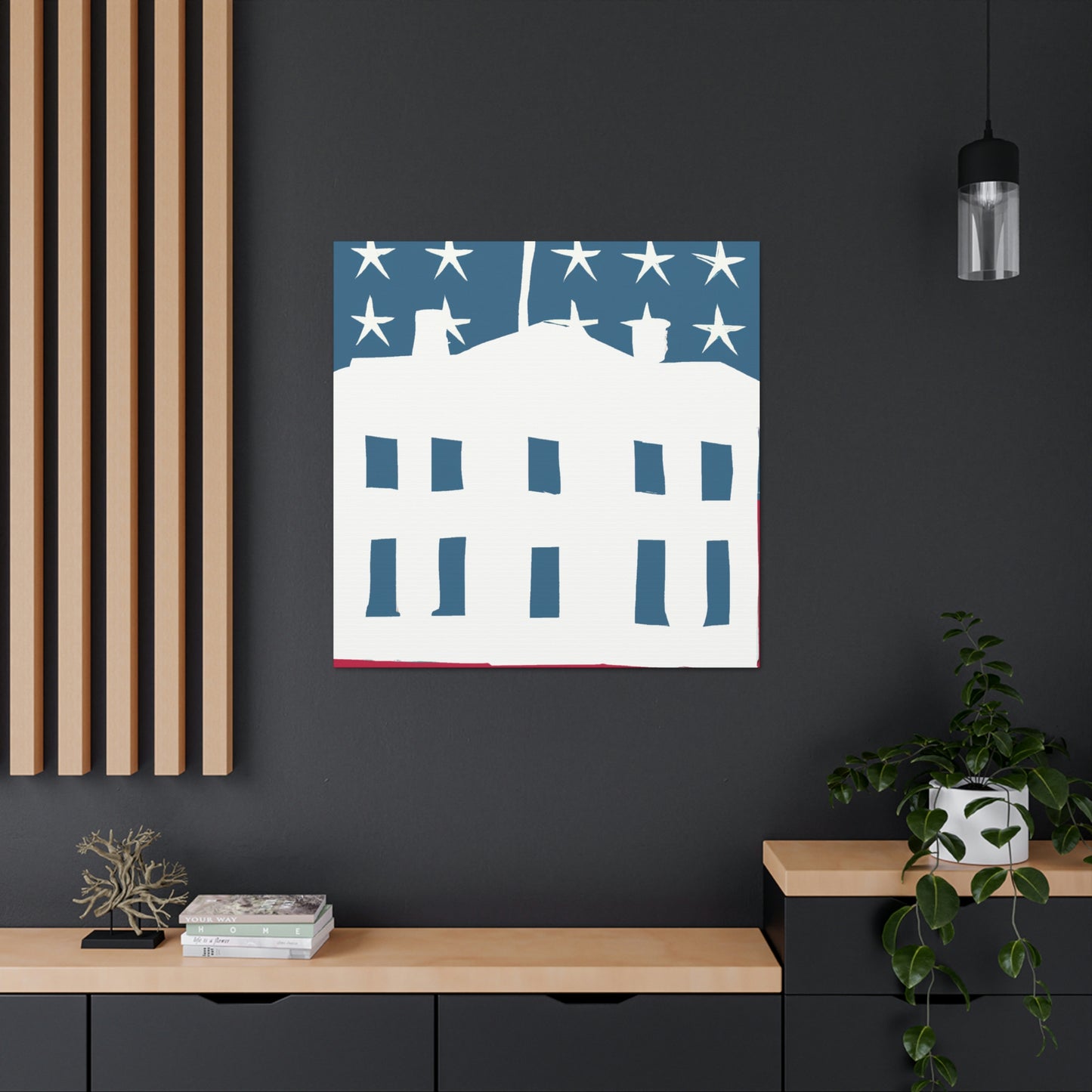 "White House Simplicity" - Canvas