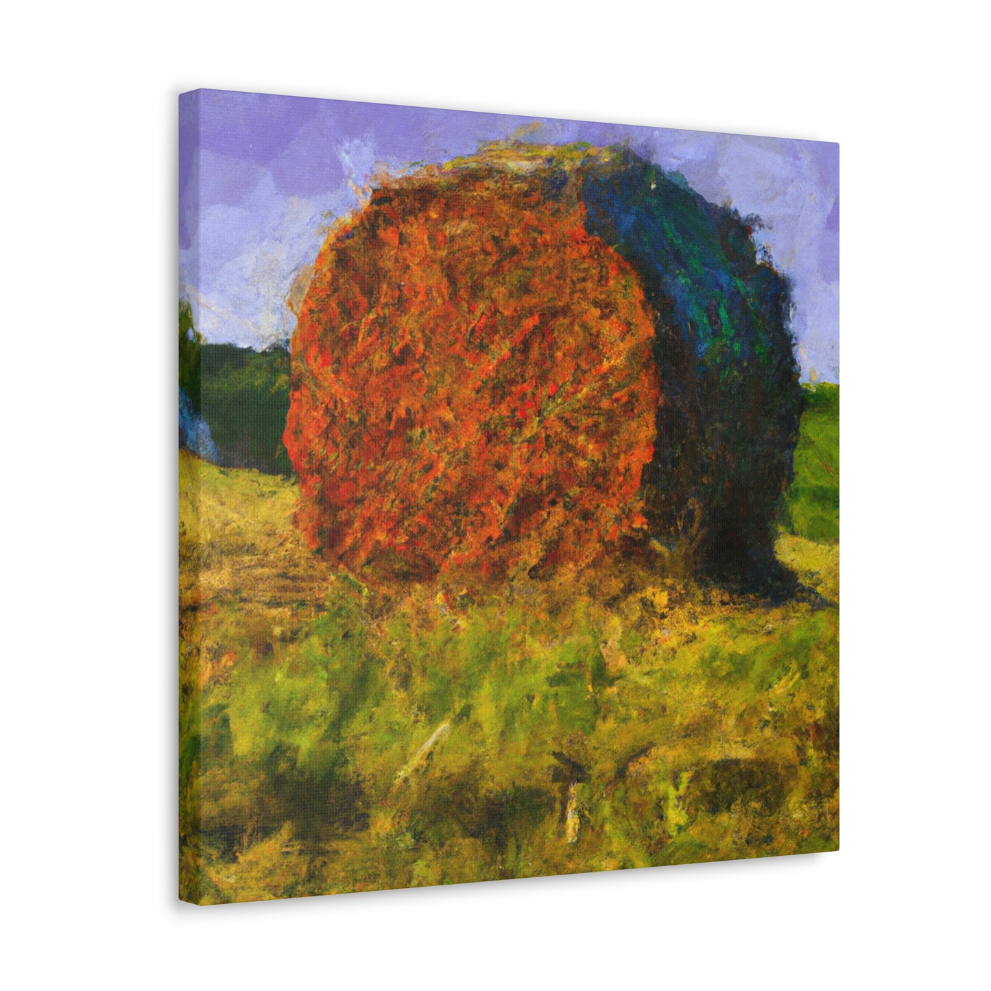 "Hay Bales in Bloom" - Canvas