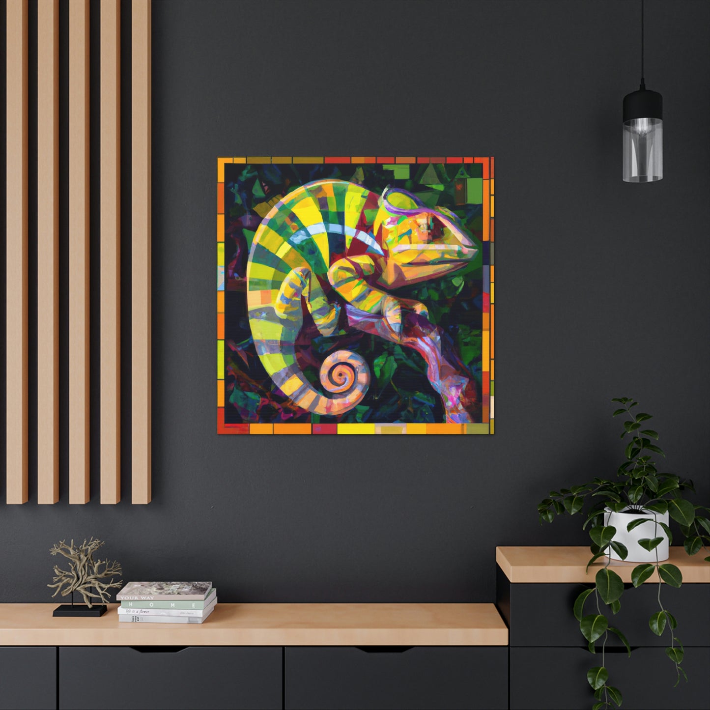 Veiled Chameleon Prism - Canvas