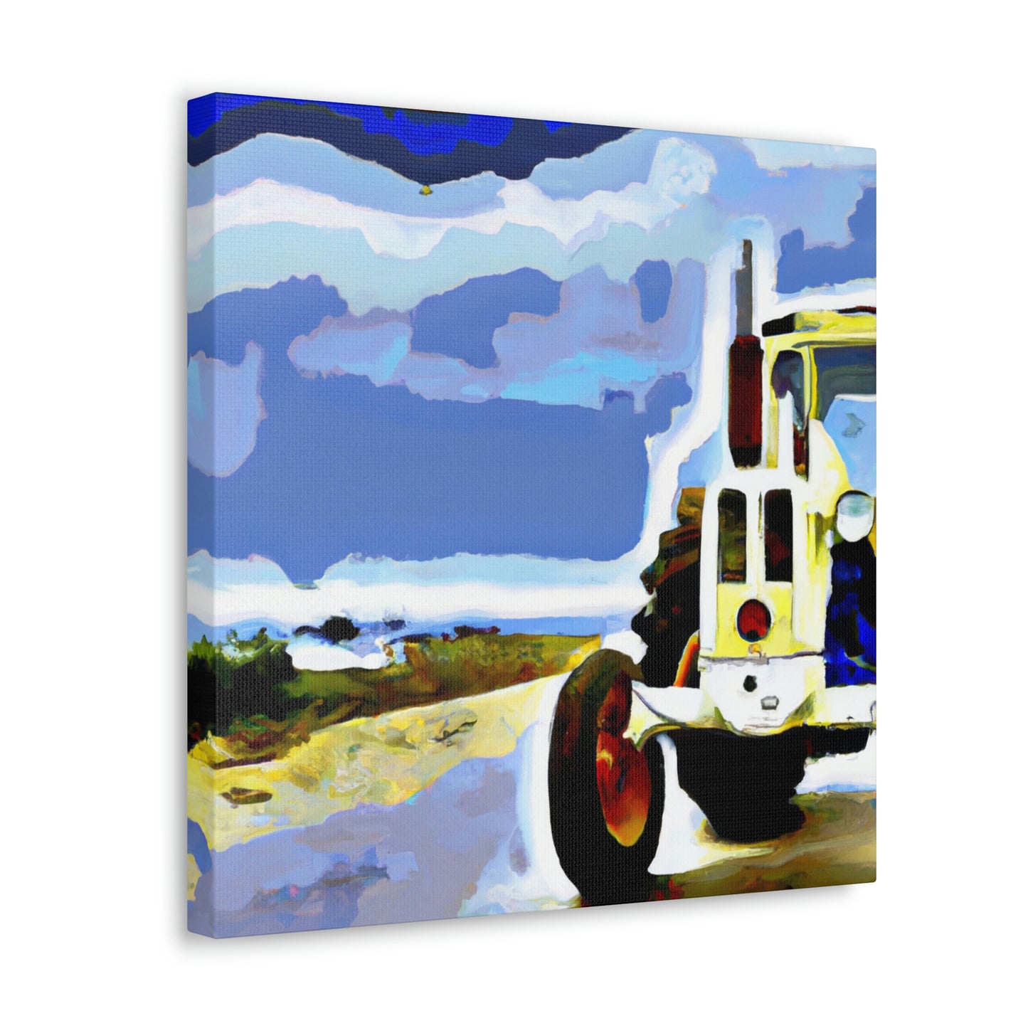 Tractor in Twilight Glow - Canvas