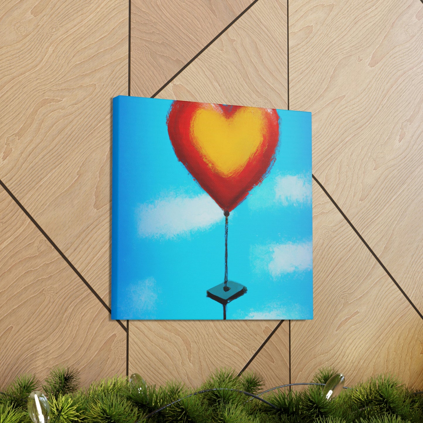 Heart Balloon Joyful Release - Canvas