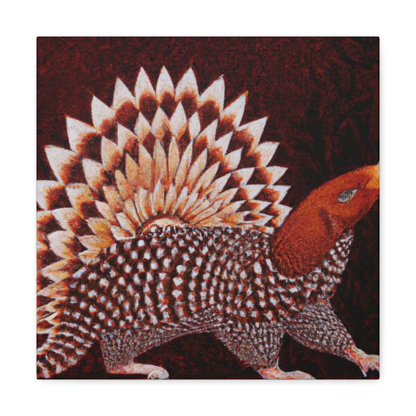 Gleaming Art Deco Pangolin - Canvas