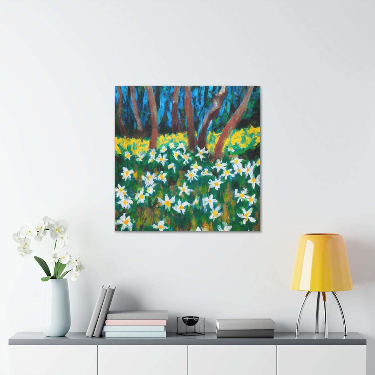 "Daffodil: Awe Ablaze" - Canvas